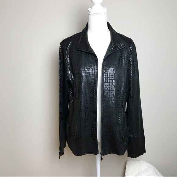 FDJ French Dressing Jackets & Blazers - FDJ Faux Leather Lightweight Jacket FDJ French Dressing Jackets & Blazers - FDJ Faux Leather Lightweight Jacket